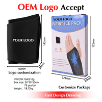 Wrist Ice Pack Gel Wrap Compresse froide pour le soulagement de la douleur et la récupération des blessures Masseur des mains pour les tendinites et les blessures sportives