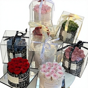 Caja de Regalo con Rosas Eternas en Forma de <span class=keywords><strong>Abrazo</strong></span> para Bodas, Cumpleaños, Graduaciones, Inauguraciones de Casa - Regalo para Novia - Product Image 1