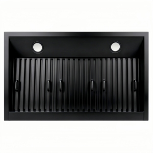 Campana Extractora de 36 Pulgadas, 900 CFM, Control Remoto de 3 Velocidades, Luces LED, Motor Silencioso Individual, Filtro de Deflector en Acero Inoxidable Negro - Product Image 2