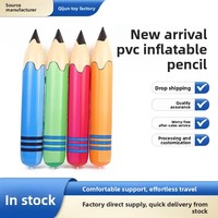 Crayon gonflable en PVC, jouet, accessoire d'anniversaire, aquarelle, fête, dessin animé, éducatif