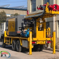 Machine de forage de puits d'eau montée sur camion hydraulique pour forage de puits d'eau souterraine à 400 m de profondeur, parmi les plus vendues