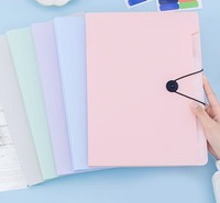 Carpeta de Archivo Expandible A4 Morandi Colo RLayer, Impresión UV, Gran Capacidad, Páginas Transparentes Insertables, para Estudiantes de Secundaria