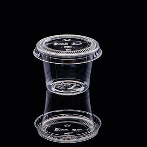 Prix usine emballage d'aliments froids 1 oz tasse de portion transparente pour animaux de compagnie avec couvercle - Product Image 4