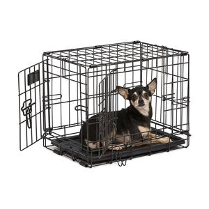 Idoor sızdırmaz Pan ile tek kapılı köpek sandık gelişmiş Metal demir tel kulübesi canlı kullanım için plastik tepsi palet içerir - Product Image 2