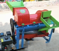 Décortiqueuse multifonctionnelle à moteur diesel pour maïs, sorgho et blé, avec cadre de traction pour pneus