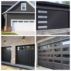 Porta da Garage Sezionale Scorrevole in Stile Moderno, Porta da Garage per Villa con Isolamento, in Acciaio Zincato con <span class=keywords><strong>Finestre</strong></span> - Product Image 2
