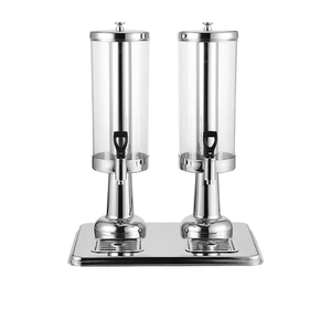 Dispensador <span class=keywords><strong>de</strong></span> Bebidas Doble Tanque Transparente para Buffet, Máquina <span class=keywords><strong>de</strong></span> Té y Jugos para Hotel, Dispensador <span class=keywords><strong>de</strong></span> <span class=keywords><strong>Cerveza</strong></span> y Bebidas Calientes para Fiestas y Restaurantes - Product Image 2