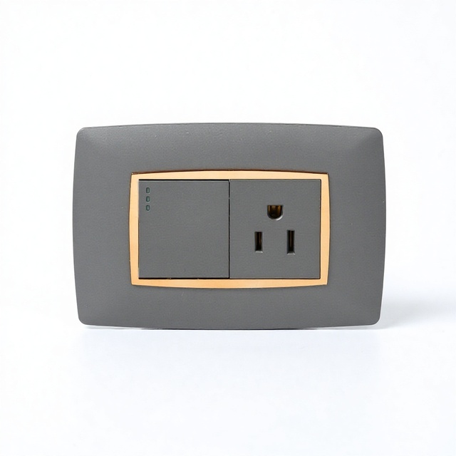 Trending Hot 1 Gang 3 Pin Socket Light Wall Switches Sockets Waterproof Durable PC Material 16A 220-250V Single Pole/Double