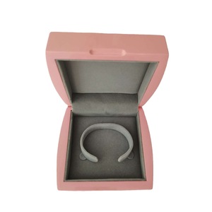 Pink Rectangle Wooden Jewelry <b>Box</b> With <b>Bracelet</b> Holder <b>For</b> <b>Gift</b> Packaging - Product Image 4