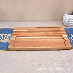 Japanese Style Wooden <b>Tea</b> <b>Tray</b> With Compartment For Serving And Decoration - Product Image 4