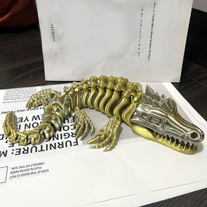 <span class=keywords><strong>Mosasaurus</strong></span> imprimé en 3D, monobloc avec articulations mobiles, modèle de dinosaure à mouvements libres, cadeau et ornement pour enfants - Product Image 4
