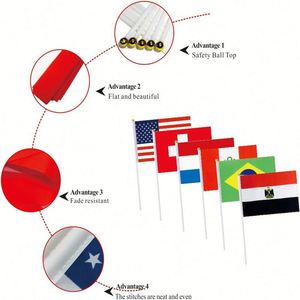 Bandera de Poliéster Impermeable de 5x8 Pulgadas con Impresión por Sublimación y Logotipo Personalizado al por Mayor para Publicidad, Animación y Decoración - Product Image 4