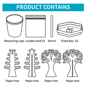 EPT oyuncaklar çocuklar eğitim kök oyuncak sihirli kristal ağacı kimya seti öğrenme bilim noel kağıt büyümek DiyToys - Product Image 4