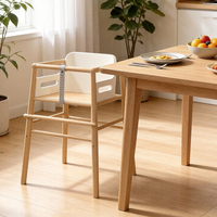 Chaise haute pour bébé en bois écologique Defujiabao, chaise d'apprentissage durable pour tout-petits, chaise de repas avec fonctions de sécurité pour la maison et l'intérieur