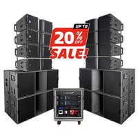 Vente Chaude Ensemble Complet Système de Son DJ Haut-parleurs et Amplificateur Professionnel Système Audio