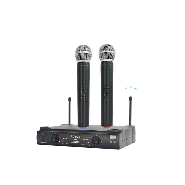 BMG BG-230U Professional Radio Equipment, New Type of Usable Battery Reverberation Portable Wireless Microphone