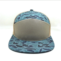 Gorra Snapback estructurada personalizada de 7 paneles, modelo 168, gorra de camionero en blanco con poliéster, lona Lisa para uso en exteriores