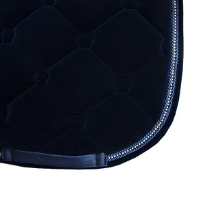 <span class=keywords><strong>Tapis</strong></span> de selle pour cheval en velours de haute qualité avec rembourrage en coton, personnalisable, luxe, équitation - Product Image 4