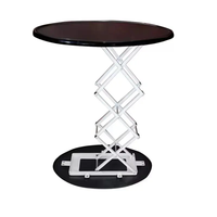 Comptoir Pop up Rectangle Comptoir de salon professionnel pliable Table de stand Pop up avec lumières LED