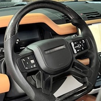 Convient pour la mise à niveau de la Land Rover Defender 2020-2025, volant en fibre de carbone, volant en forme de D