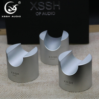 YIVO XSSH HIFI, coussin anti-vibrations en alliage d'aluminium, tapis d'isolation des vibrations pour équipement audio audiophile, placement sur bureau