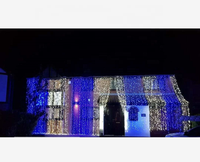 Guirlande lumineuse LED de Noël de haute qualité pour l'extérieur, décoration de fête de mariage, décoration de la maison, lumière de rideau LED
