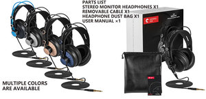 D68 pliable sur l'oreille Studio DJ moniteurs casque de musique <span class=keywords><strong>filaire</strong></span> pour l'enregistrement Podcast guitare surveillance pour la Production musicale - Product Image 6