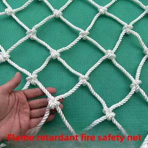 <span class=keywords><strong>Red</strong></span> de Seguridad Ignífuga y Resistente al Fuego, <span class=keywords><strong>Red</strong></span> Plana de Alta Resistencia de Seda y Poliéster, Anticaídas, para Andamios, Estructura de Acero, Resistente al Viento, Color Blanco - Product Image 2