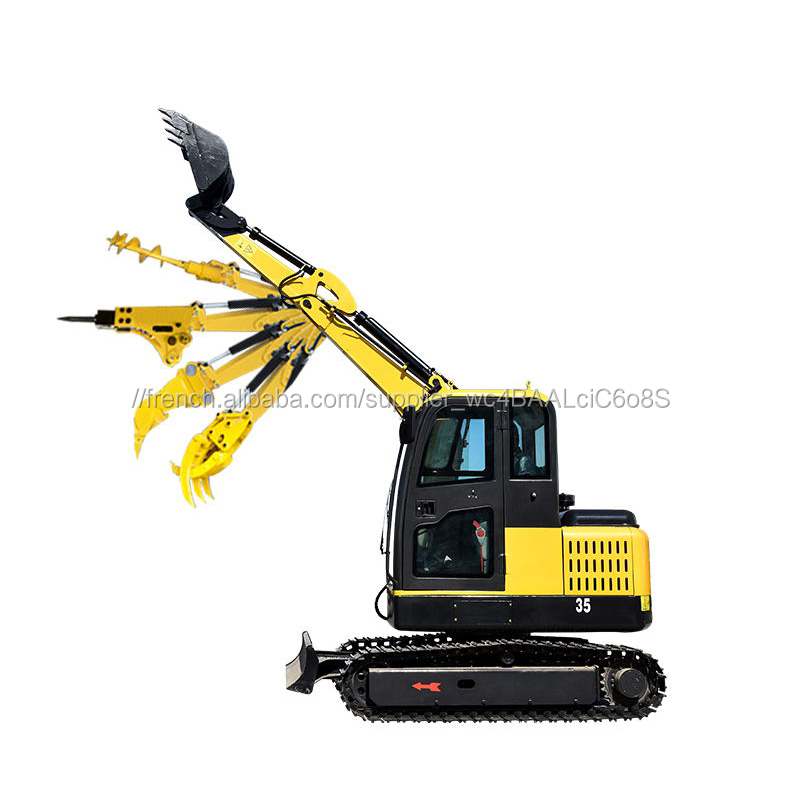 0.26 cube seaux chenille 3.5T 3.0T 3T 3.5 ton mini pelle 3600kg