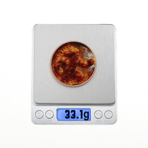 Moneta Commemorativa in Rame da 1oz con Creatura Mitologica Fantastica, Guerriero di Fuoco e Ghiaccio - Product Image 6