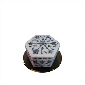 กล่องฝังอัญมณีทำด้วยมือสีขาวบริสุทธิ์ใหม่กล่องเก็บเครื่องประดับ - Product Image 1