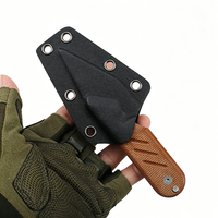 Couteau utilitaire fixe mini EDC portable 14C28N Full Tang pour le camping et la survie en extérieur avec manche en Micarta