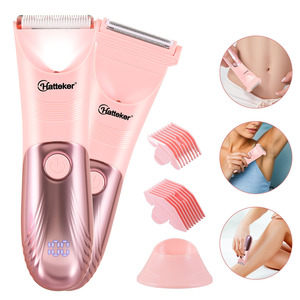 Tondeuse à cheveux pour femmes HATTEKER HT-8101 2-en-1 avec écran numérique pour l'épilation des zones intimes et des aisselles et le rasage des cheveux - Product Image 1