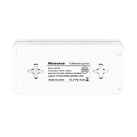 Prix usine Hisource 2 ports alimentation sur Ethernet Gigabit PoE injecteur PoE adaptateur 15W IEEE802.3AF