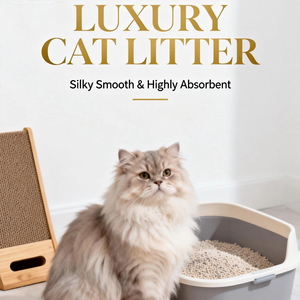 Litière pour chat en sable avec bentonite de sodium, charbon actif, biodégradable et écologique, sans poussière, jetable dans les toilettes, sans blocage, 2 kg - Product Image 1