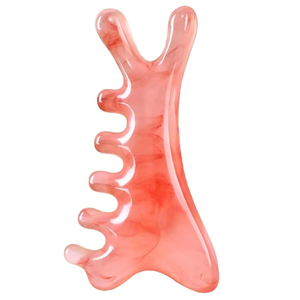 Outil de <span class=keywords><strong>massage</strong></span> facial Gua Sha artisanal <span class=keywords><strong>anti</strong></span>-âge pour le lifting de la peau, la réduction des <span class=keywords><strong>rides</strong></span> et le drainage lymphatique – Idéal comme cadeau - Product Image 1