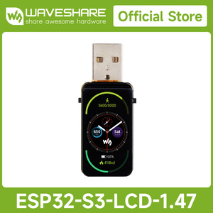 <span class=keywords><strong>ESP32</strong></span>-S3-LCD-1.47 Waveshare papan pengembangan layar 1.47 inci 172x320 262K hingga 240MHz frekuensi mendukung WiFi Bluetooth - Product Image 2