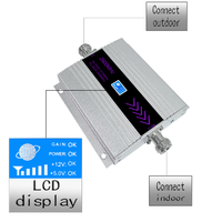 Penguat sinyal ponsel portabel, penguat sinyal jaringan seluler GSM/LTE4G Repeater sinyal 900/2600Mhz