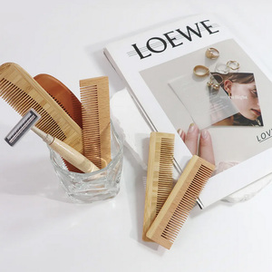100% Eco Friendly in legno naturale Airbag pettine con Logo personalizzato manico in bambù spazzola per capelli in bambù pettine