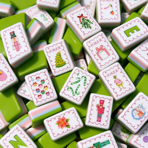 Bama Mahj Spielsteine Merryish Mahjong-Steine 160 Acryl Weihnachts-Mahjong-Steine Set mit Bama Mahj Mahjong-Matte - Product Image 1