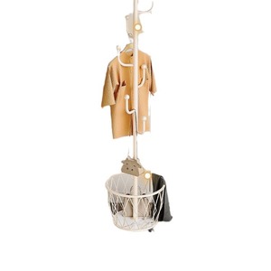 Perchero de pie para dormitorio, uso doméstico, balcón, tendedero, estante de almacenamiento de malla metálica para interiores - Product Image 5