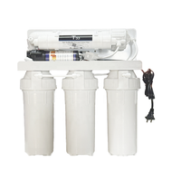Système de filtration d'eau domestique sans pompe à osmose inverse à 5 étapes sous évier, eau potable par osmose inverse 220V, composants PLC essentiels