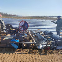 Machine à faire des buttes robuste et personnalisée en usine, avec fonction de paillage par film, d'irrigation goutte à goutte et de perçage