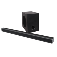 Barre de son à dents bleues 60W Direct d'usine avec caisson de basses filaire Hdmi optique USB AUX pour barre de son Tv 2.1ch haut-parleur Home cinéma