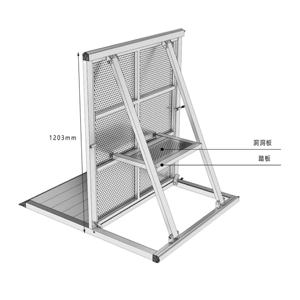 Konser için sıcak satış alüminyum sahne güvenlik barikat katlanabilir Mojo kalabalık kontrol seti - Product Image 4