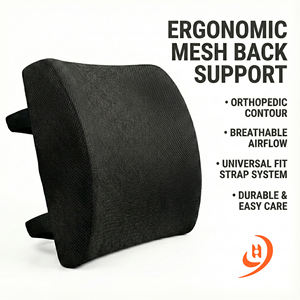 Cojín de Soporte Lumbar Ortopédico de Espuma Viscoelástica para <span class=keywords><strong>Silla</strong></span> de Oficina, Almohada de Soporte para la Espalda, Corrector de Postura Ergonómico, Alivio del Dolor - Product Image 1