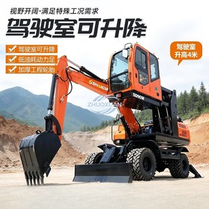 รถขุดขนาดเล็ก 0.8 ตัน แบบตีนตะขาบ พร้อมบูมหมุนได้สำหรับพื้นที่แคบ - Product Image 4