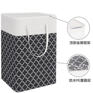 ถุงซักรีดในบ้าน,ตะกร้าใส่ผ้าสกปรกพร้อมด้ามจับสำหรับโรงแรมเด็ก - Product Image 3