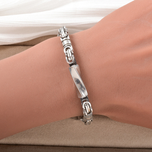 bulk <b>gold</b> polished twisted glossy luxurious minimalist <b>solid</b> sleek fashion chain link stainless steel wholesale luxe bracelet - Product Image 2