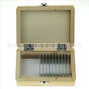 Caja de diapositivas de madera, 50 diapositivas por caja (varias diapositivas disponibles para selección; instrumento biológico; instrumento didáctico) - Product Image 2